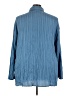 BLOOMCHIC 100% Polyester Blue Long Sleeve Blouse Size 5X - photo 2