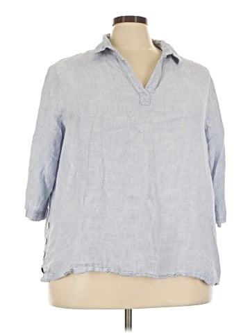 Tahari 3/4 Sleeve Button-Down Shirt (view 1)