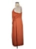 Nine West 100% Polyester Solid Orange Casual Dress Size XL - photo 5