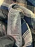 Soft Surroundings 100% Cotton Plaid Blue Long Sleeve Button-Down Shirt Size M - photo 8