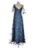 MARCHESA notte 100% Polyester Stars Blue Cocktail Dress Size 10 - photo 2
