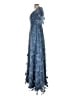 MARCHESA notte 100% Polyester Stars Blue Cocktail Dress Size 10 - photo 5