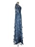 MARCHESA notte 100% Polyester Stars Blue Cocktail Dress Size 10 - photo 4