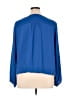 Chaus 100% Polyester Blue 3/4 Sleeve Blouse Size XL - photo 2