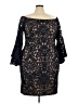 Xscape Black Cocktail Dress Size 18 - photo 1