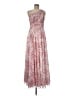Azazie 100% Polyester Floral Pink Cocktail Dress Size 8 - photo 1