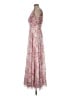 Azazie 100% Polyester Floral Pink Cocktail Dress Size 8 - photo 5