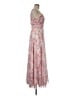 Azazie 100% Polyester Floral Pink Cocktail Dress Size 8 - photo 4