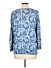 Talbots Blue 3/4 Sleeve Blouse Size L - photo 2