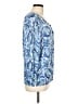 Talbots Blue 3/4 Sleeve Blouse Size L - photo 4