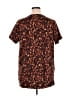 D&Co. Animal Print Brown Short Sleeve Blouse Size 1X (petite) - photo 2