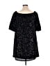 Venus Black Short Sleeve Top Size 1X - photo 2