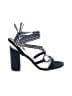 J.Crew Checkered-gingham Blue Sandals Size 6 - photo 1