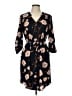 41Hawthorn 100% Polyester Floral Blue Black Casual Dress Size L - photo 1