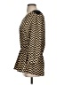 Bellatrix Chevron-herringbone Brown 3/4 Sleeve Blouse Size S - photo 5