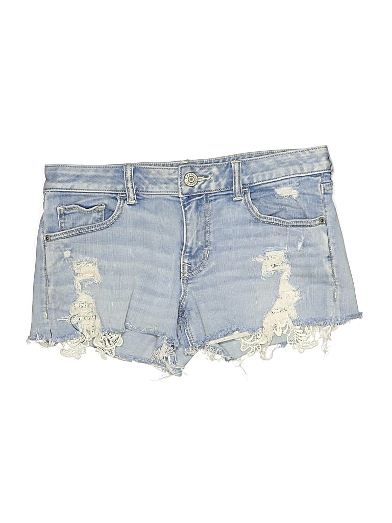 Pre-owned Express Jeans Denim Shorts In Blue