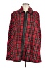 Trina Turk Plaid Red Coat Size Med - Lg - photo 1