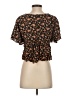 Zara Basic Brown Short Sleeve Blouse Size S - photo 2
