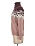 L.L.Bean Chevron-herringbone Burgundy Turtleneck Sweater Size XS - photo 5