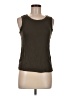 CeCe Brown Sleeveless T-Shirt Size M - photo 1