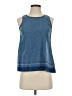 True Craft 100% Cotton Blue Sleeveless Blouse Size XS - photo 1