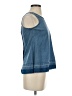 True Craft 100% Cotton Blue Sleeveless Blouse Size XS - photo 4