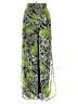 Cache 100% Viscose Tropical Green Casual Pants Size 2 - photo 1