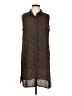 Context 100% Polyester Animal Print Brown Casual Dress Size L - photo 1