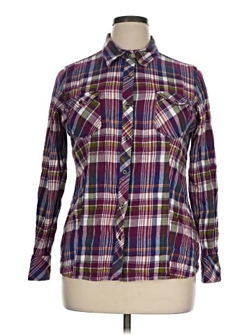 Natural Reflections Long Sleeve Button-Down Shirt (view 1)
