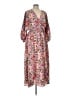 TCEC 100% Polyester Paisley Pink Casual Dress Size L - photo 1