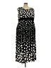 Woman Within Polka Dots Black Cocktail Dress Size 26 (2X) - photo 1