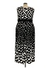 Woman Within Polka Dots Black Cocktail Dress Size 26 (2X) - photo 2