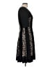Connected Apparel Animal Print Black Cocktail Dress Size 10 - photo 4