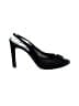 Diane von Furstenberg 100% Leather Black Heels Size 9 1/2 - photo 1