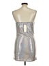 Thirty/Thirty Metallic Silver Cocktail Dress Size L - photo 2
