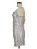 Thirty/Thirty Metallic Silver Cocktail Dress Size L - photo 5
