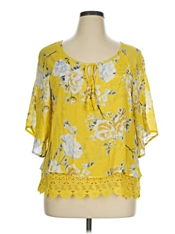 Unique Spectrum 3/4 Sleeve Blouse (view 1)