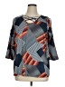 Robert Louis Blue 3/4 Sleeve Blouse Size 1X - photo 1