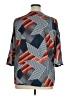 Robert Louis Blue 3/4 Sleeve Blouse Size 1X - photo 2