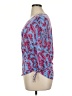 Onque Casuals 100% Polyester Blue 3/4 Sleeve Blouse Size XL - photo 5