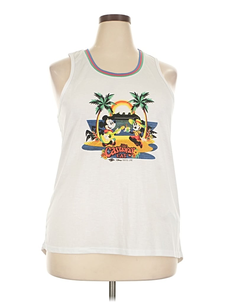 Pre-owned Disney Sleeveless T-shirt In White