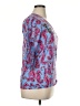 Onque Casuals 100% Polyester Blue 3/4 Sleeve Blouse Size XL - photo 4