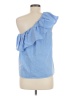 1.State Blue Sleeveless Blouse Size M - photo 2