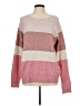 Vero Moda Color Block Pink Pullover Sweater Size L - photo 1
