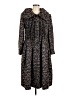 Escada Chevron-herringbone Purple Brown Coat Size EU 40 / US 10 - photo 1