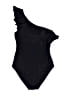 Boden Solid Black One Piece Swimsuit Size 8 - photo 2