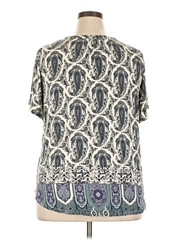 Rose + Olive Short Sleeve Blouse (view 2)