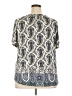 Rose + Olive Paisley Silver Short Sleeve Blouse Size 2X - photo 2
