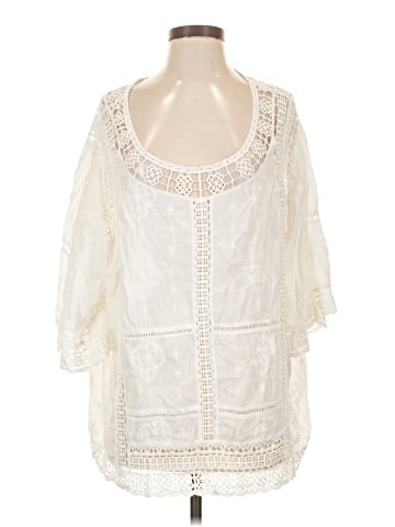 Democracy 3/4 Sleeve Blouse (view 1)