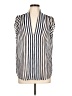 Love 21 100% Polyester Stripes Ivory Sleeveless Blouse Size L - photo 1